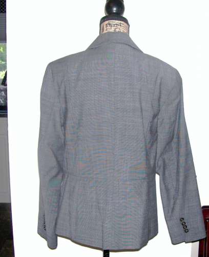 TALBOTS SZ 14 GRAY ONE BUTTON LONG SLEEVE LINED WOOL BLEND BLAZER/JACKET NWOT!!r Women's Clothing Deals